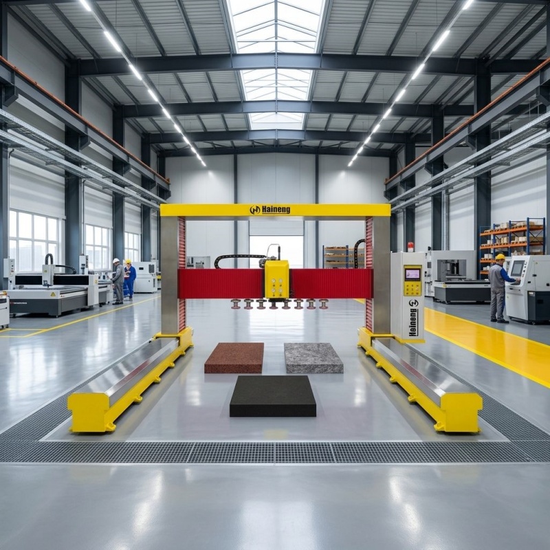 High-precision, high-efficiency gantry-type multi-station grinding machine